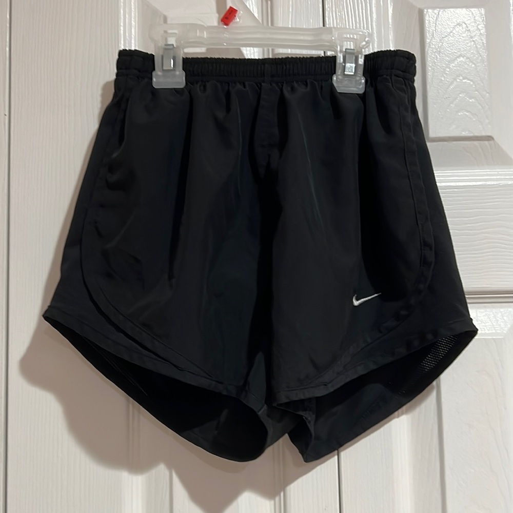 Black running shorts